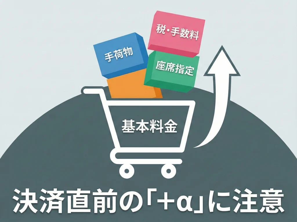 手荷物料金と追加費用