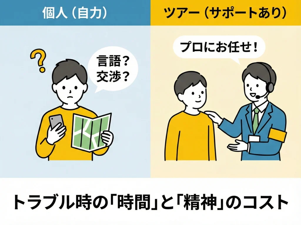 添乗員サポートの安心