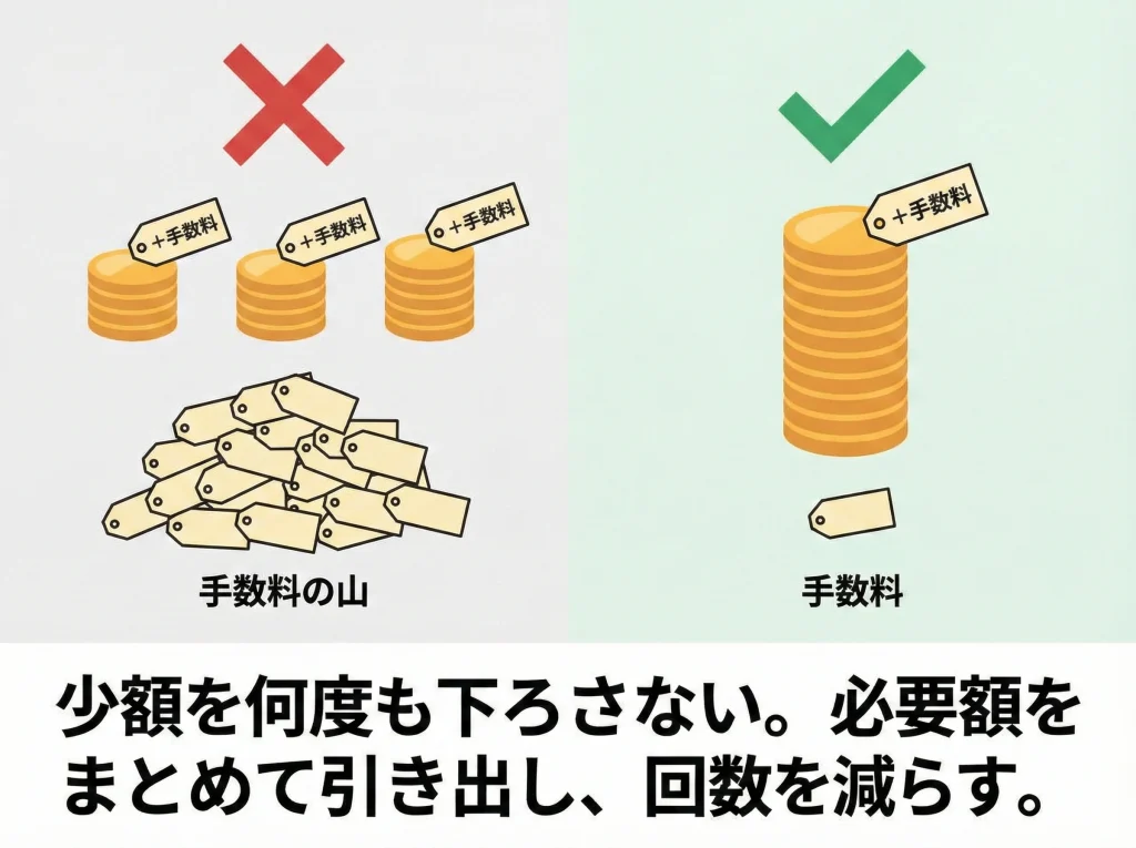 ATM手数料を最小化する