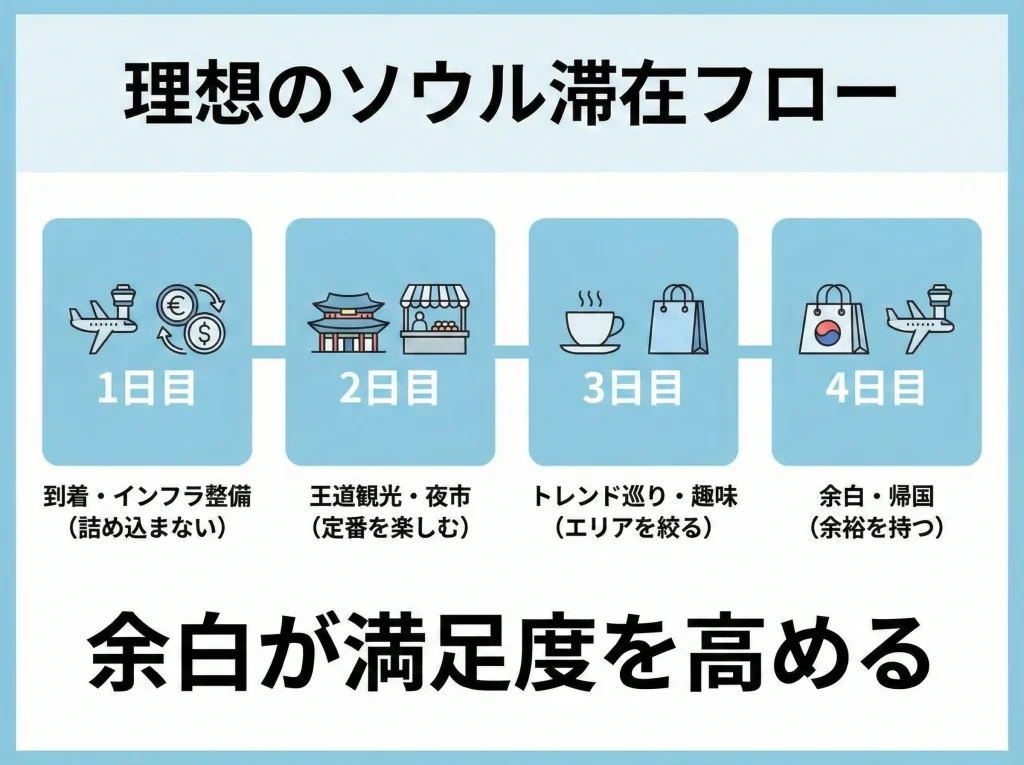 3泊4日ソウルモデルコース