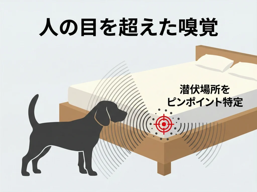 探知犬で早期発見