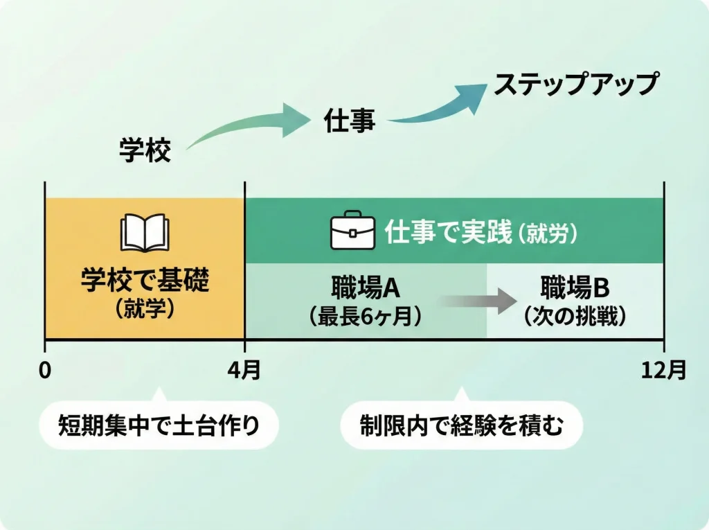 就学期間と同一雇用主