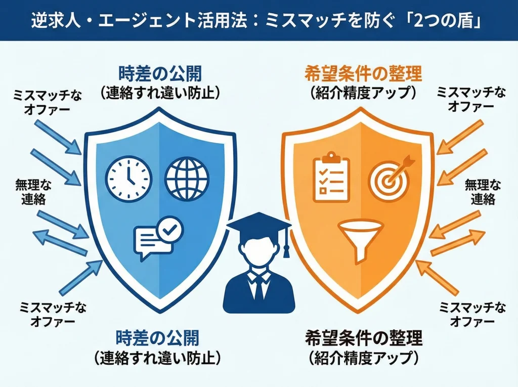 逆求人と就活エージェント