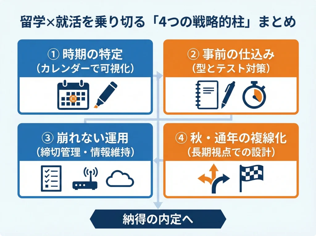 留学と就活がかぶるまとめ