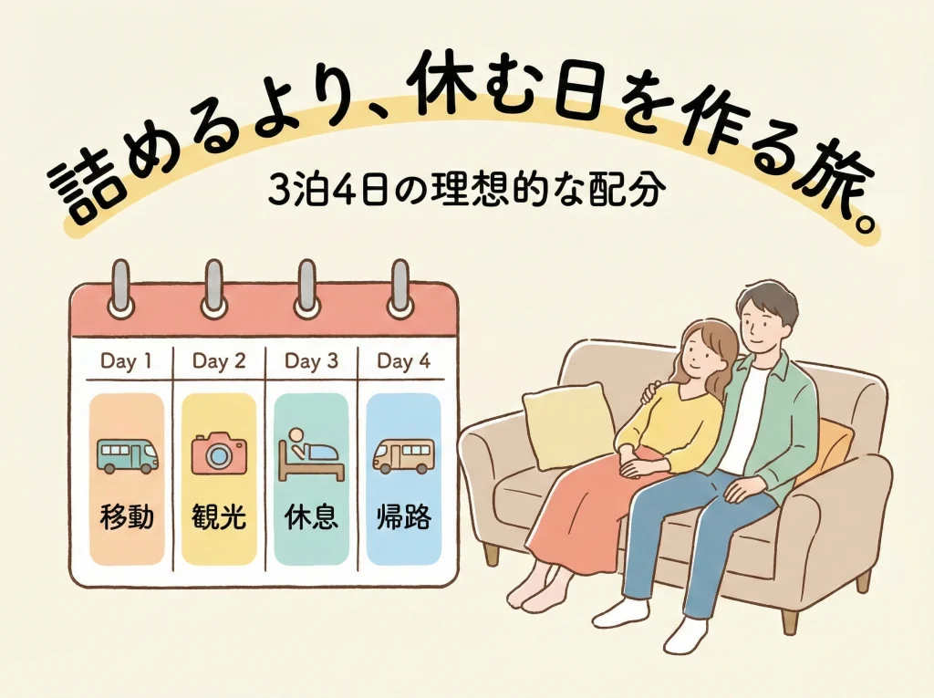3泊4日プランがおすすめ