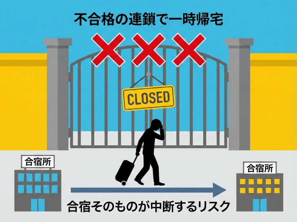 仮免学科3回不合格と帰宅