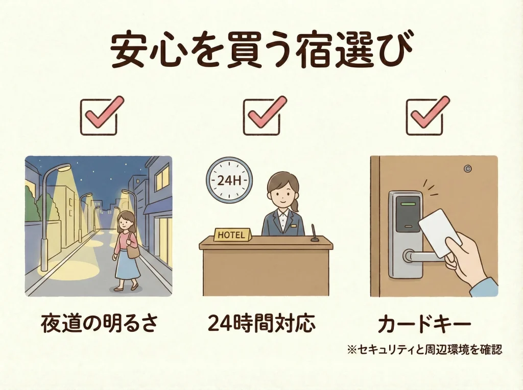 女子旅・一人旅の安全対策