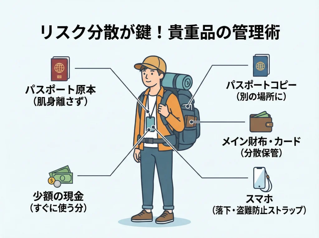 スリ対策とパスポート管理