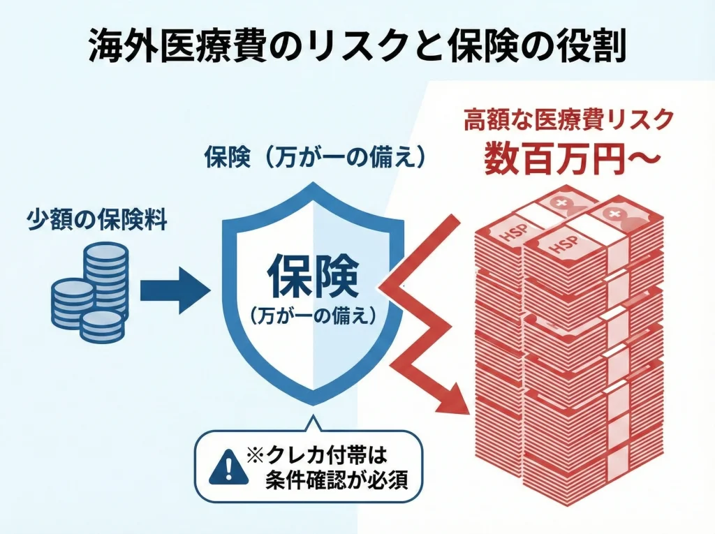 海外旅行保険と補償額