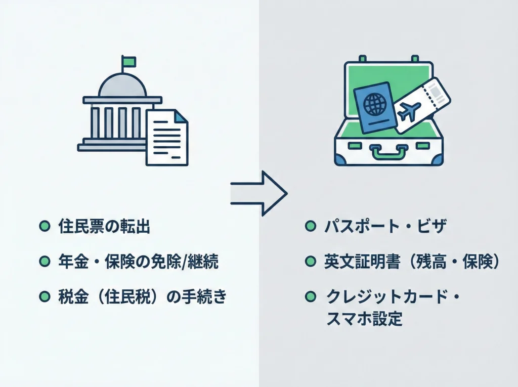 住民票・年金と持ち物準備
