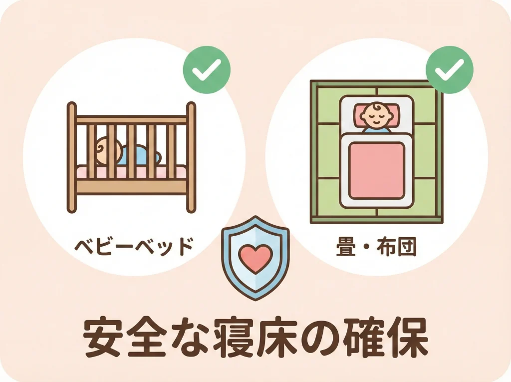 ベビーベッド貸出確認