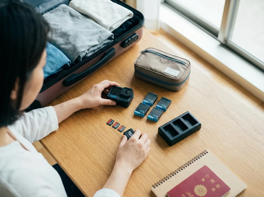 ゴープロの使い方【旅行準備】
