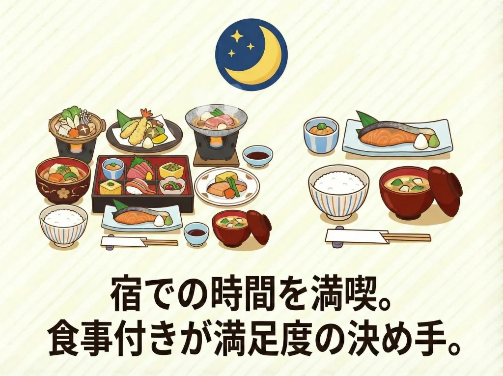 宿泊は1泊2食が基本