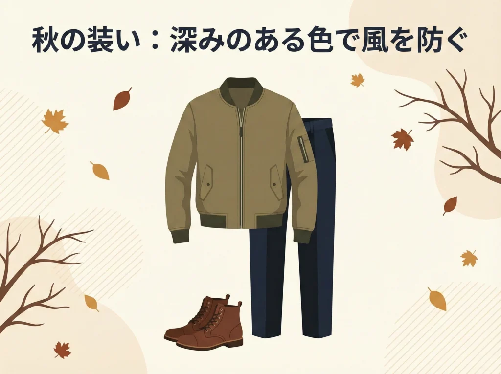 秋コーデはMA1とアースカラー