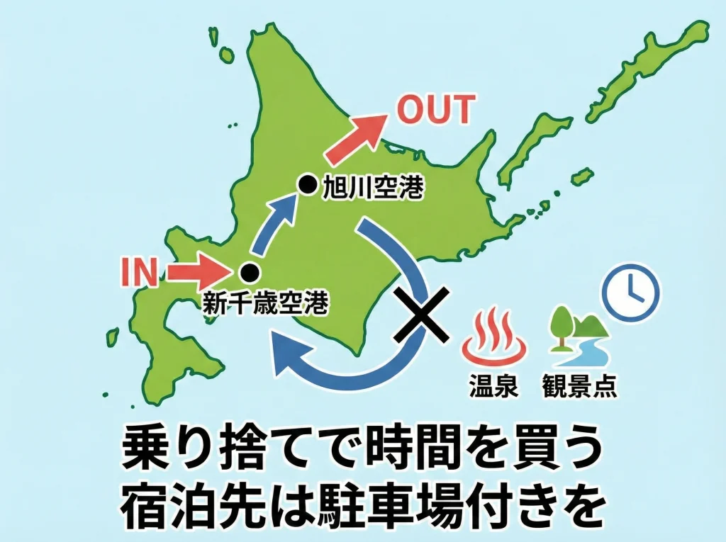 乗り捨てと駐車場の費用