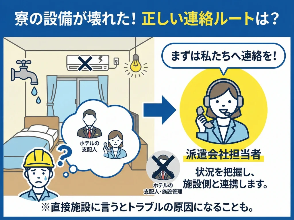 寮トラブルと写真確認