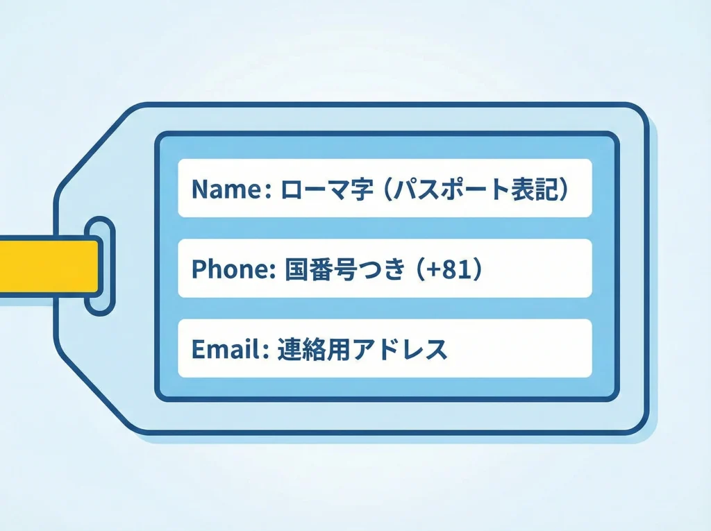 ネームタグの英語の書き方