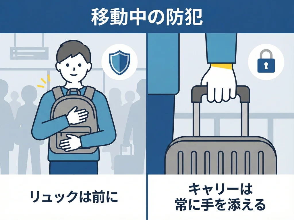 海外旅行の防犯はどっち