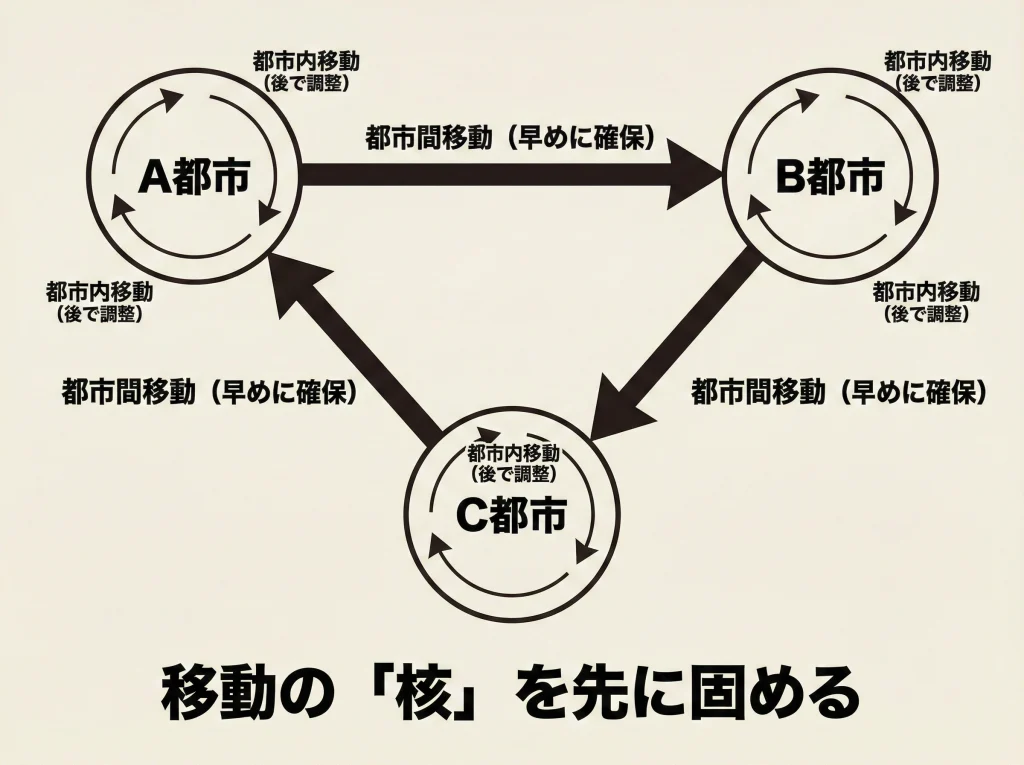周遊旅行の交通費節約