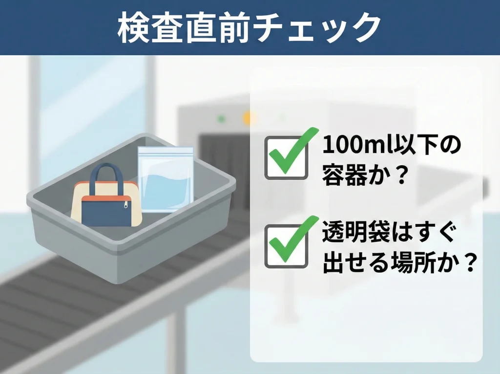 保安検査で没収を防ぐ