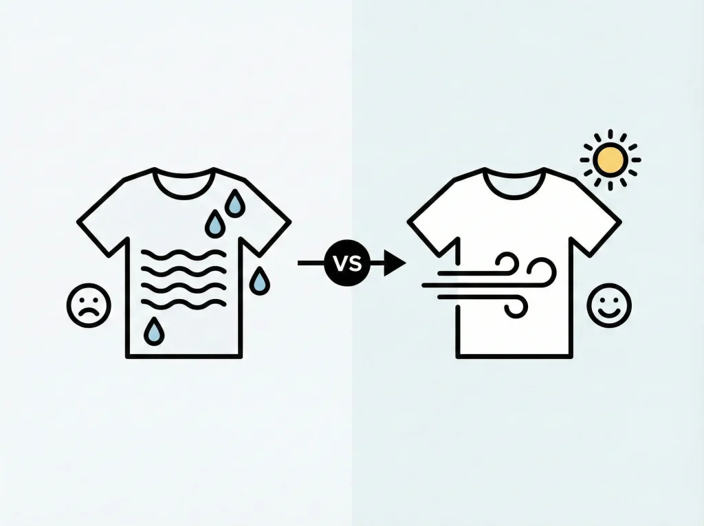 夏は速乾インナーで汗対策