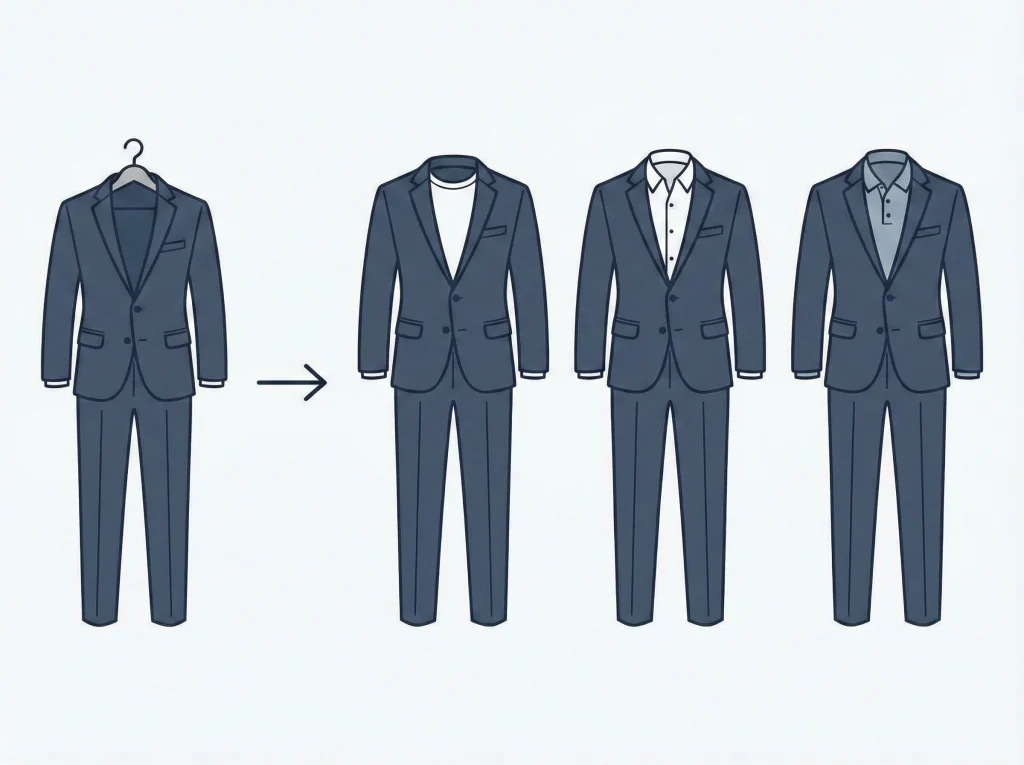 メンズはセットアップが便利