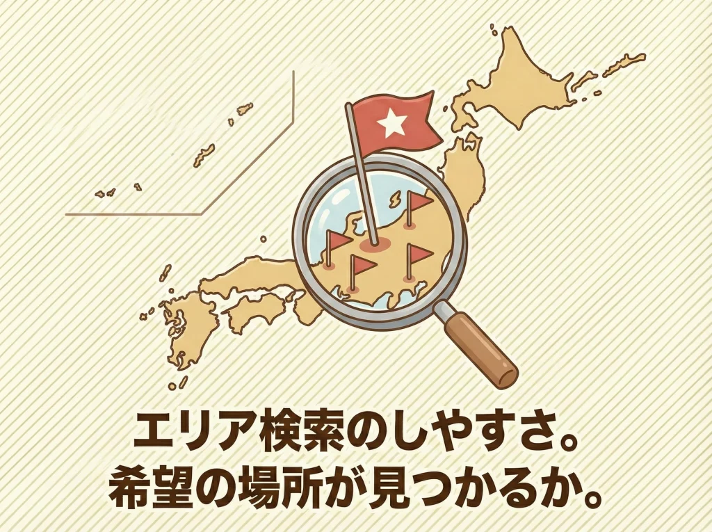 行きたい場所が選べるか