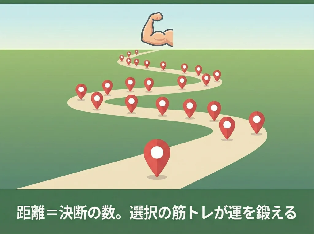移動距離と開運力の法則