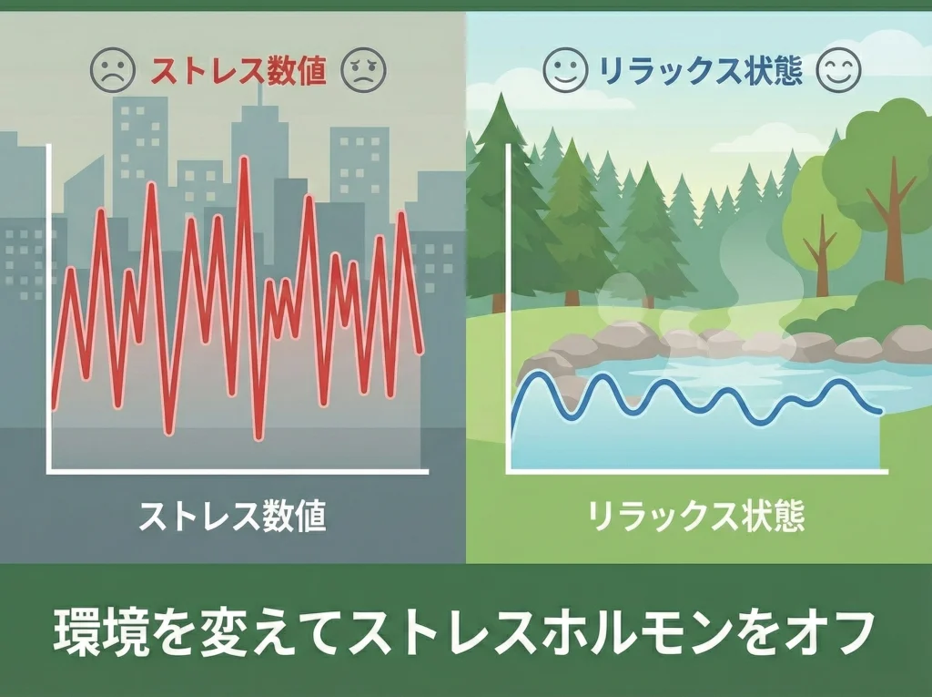 転地効果とコルチゾール