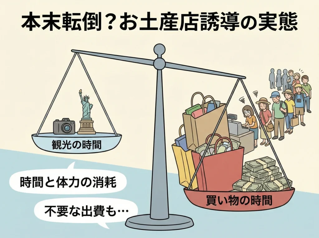 お土産店誘導とキックバック