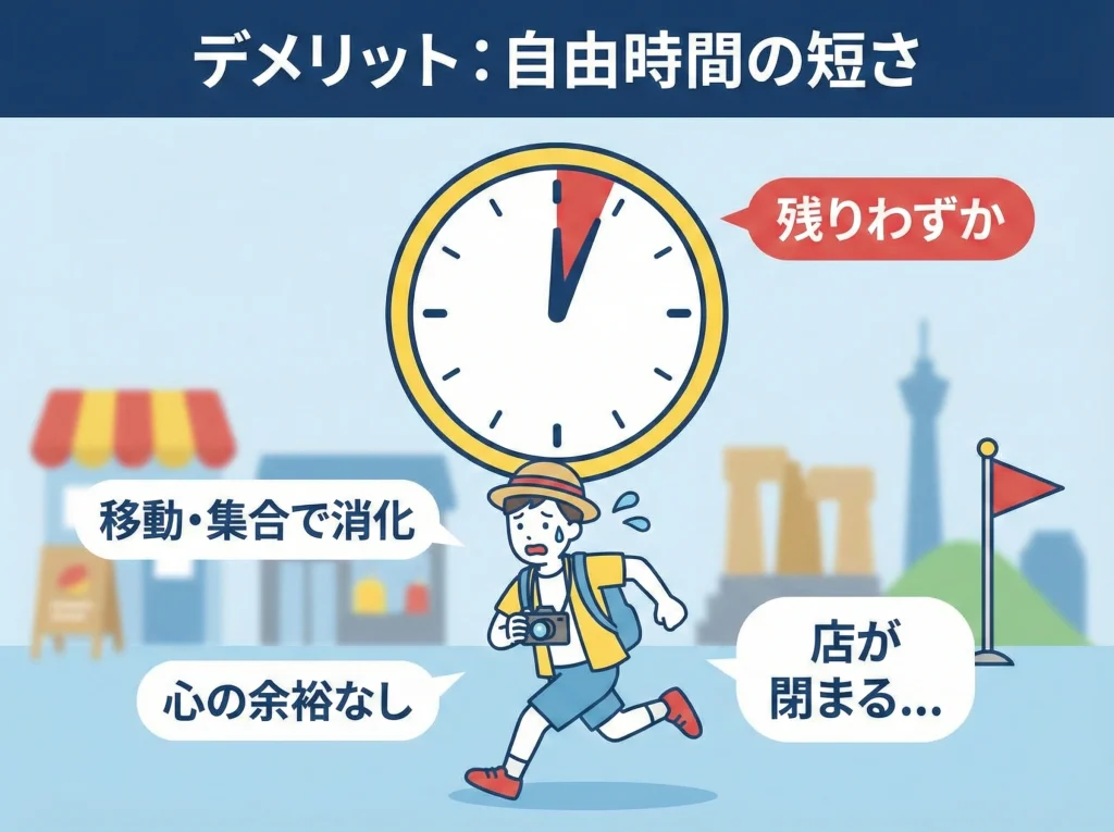 フリータイム不足のデメリット