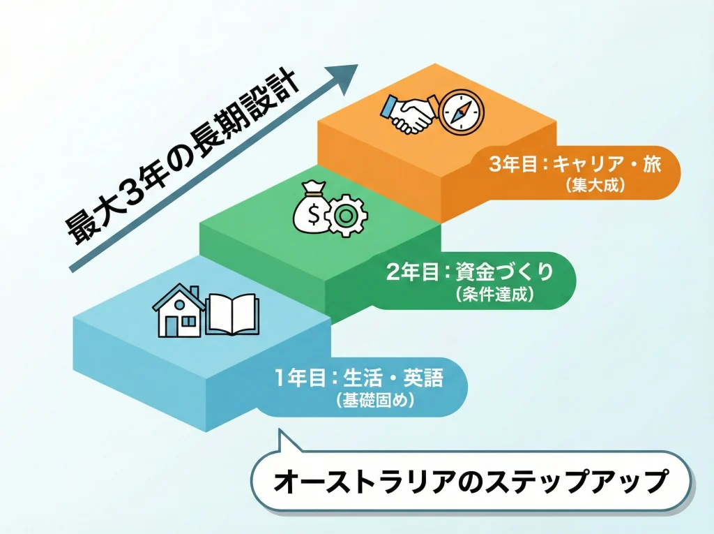 オーストラリア延長は3年