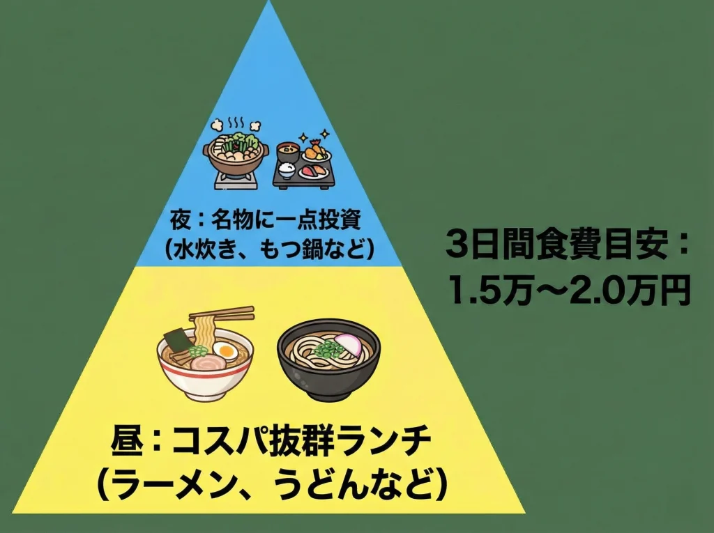 食事代・観光代の目安