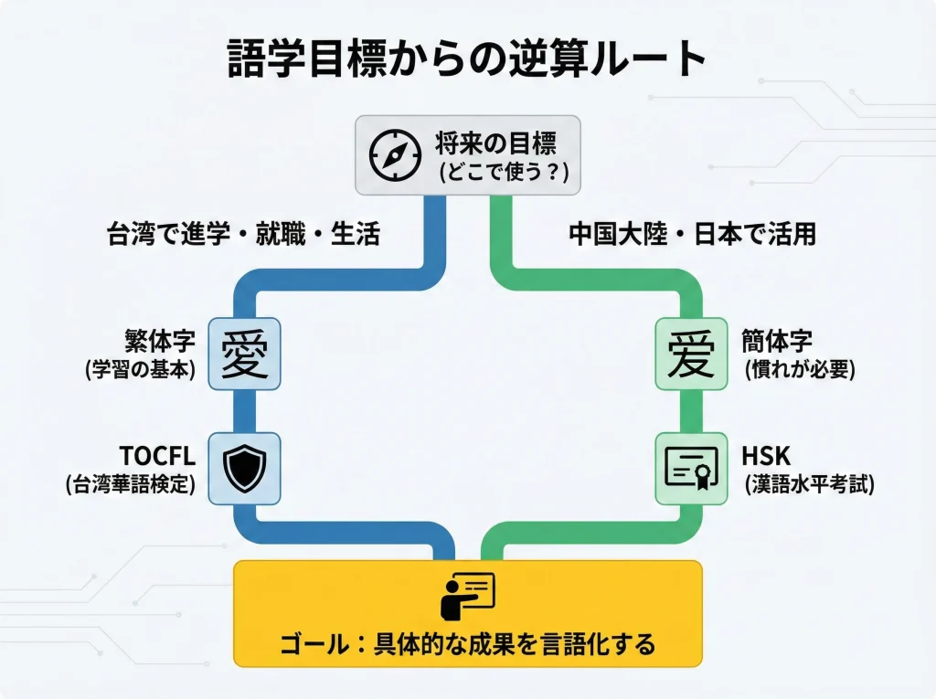 繁体字とTOCFL・HSK