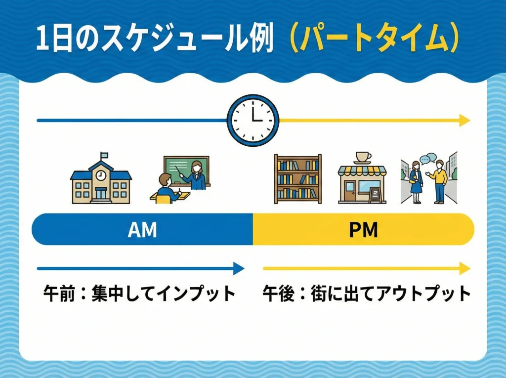 パートタイムコース活用