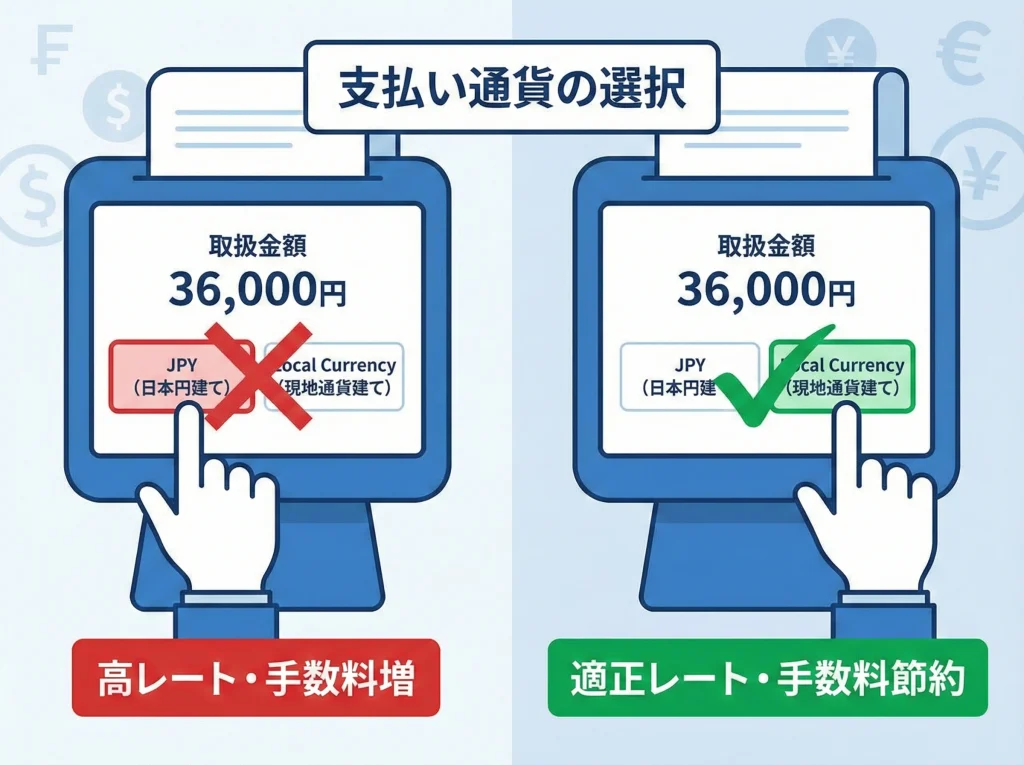 海外事務手数料とDCC回避
