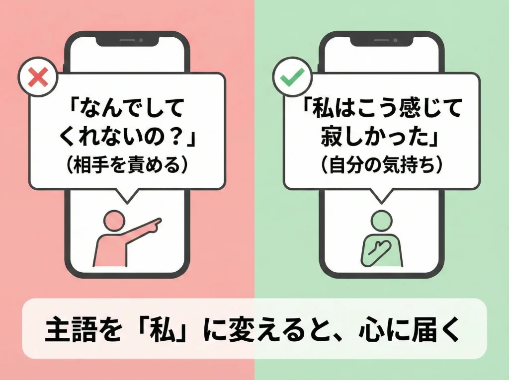 話し合いはアイメッセージ