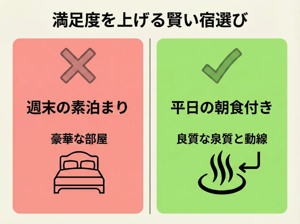 温泉3万円以内の宿選び