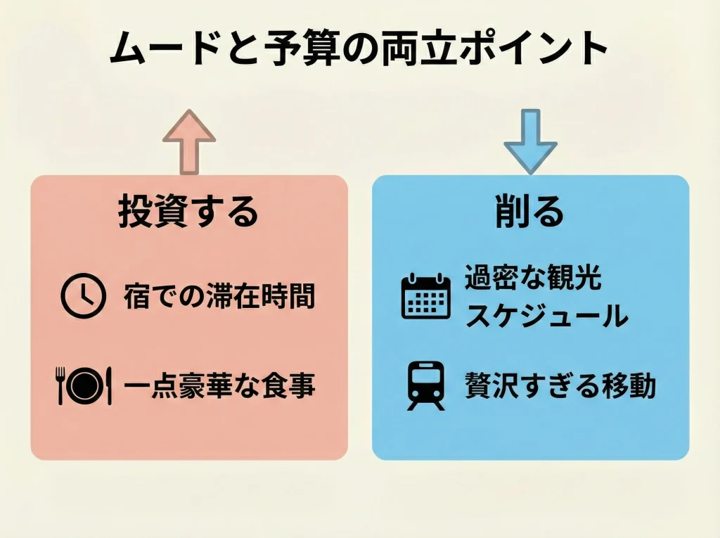 カップル旅行コスパの鍵