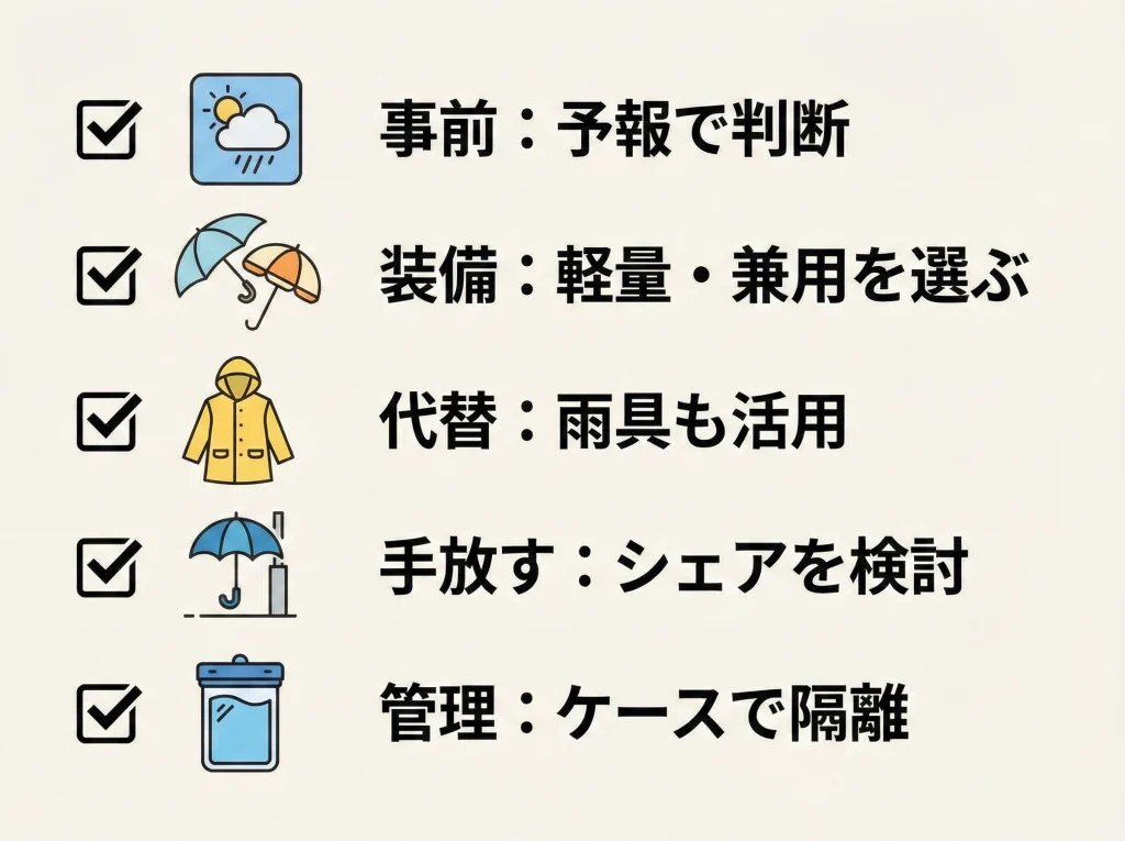 旅行の傘が邪魔まとめ