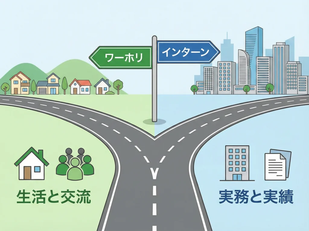 ワーホリと海外インターン