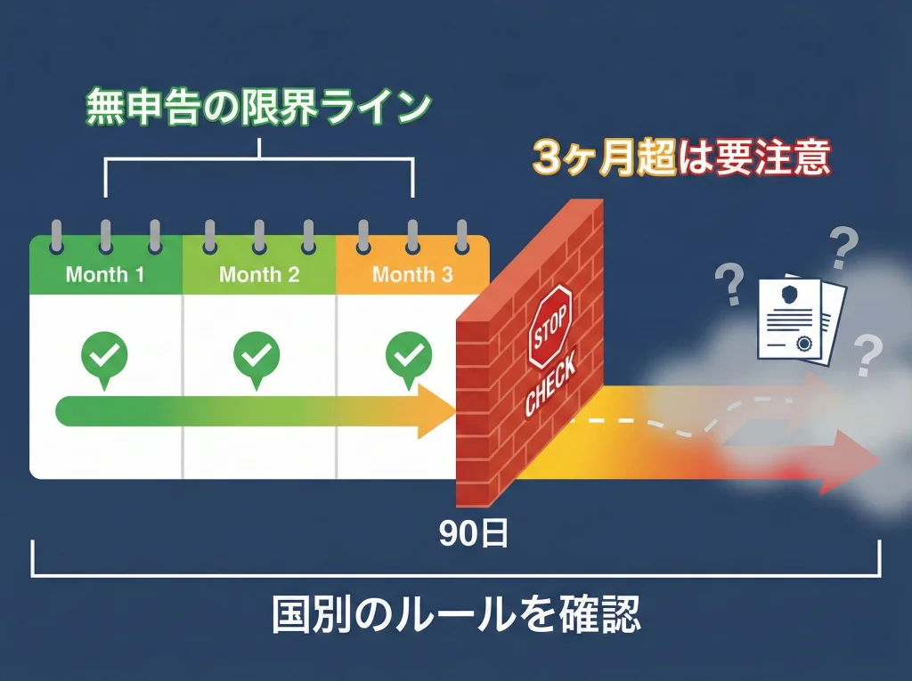 渡航先の90日分ルール