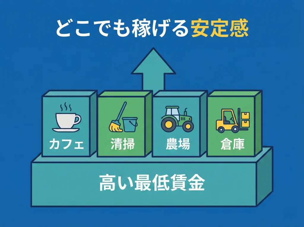 オーストラリア高時給と求人