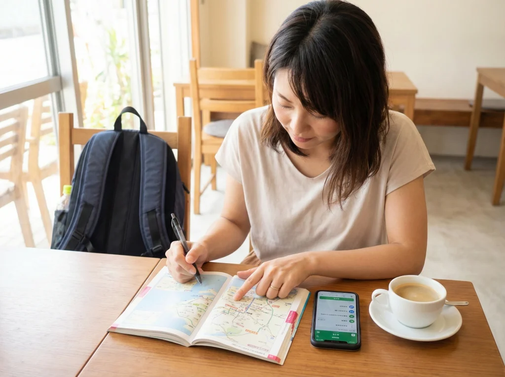 車なしの沖縄女性一人旅準備