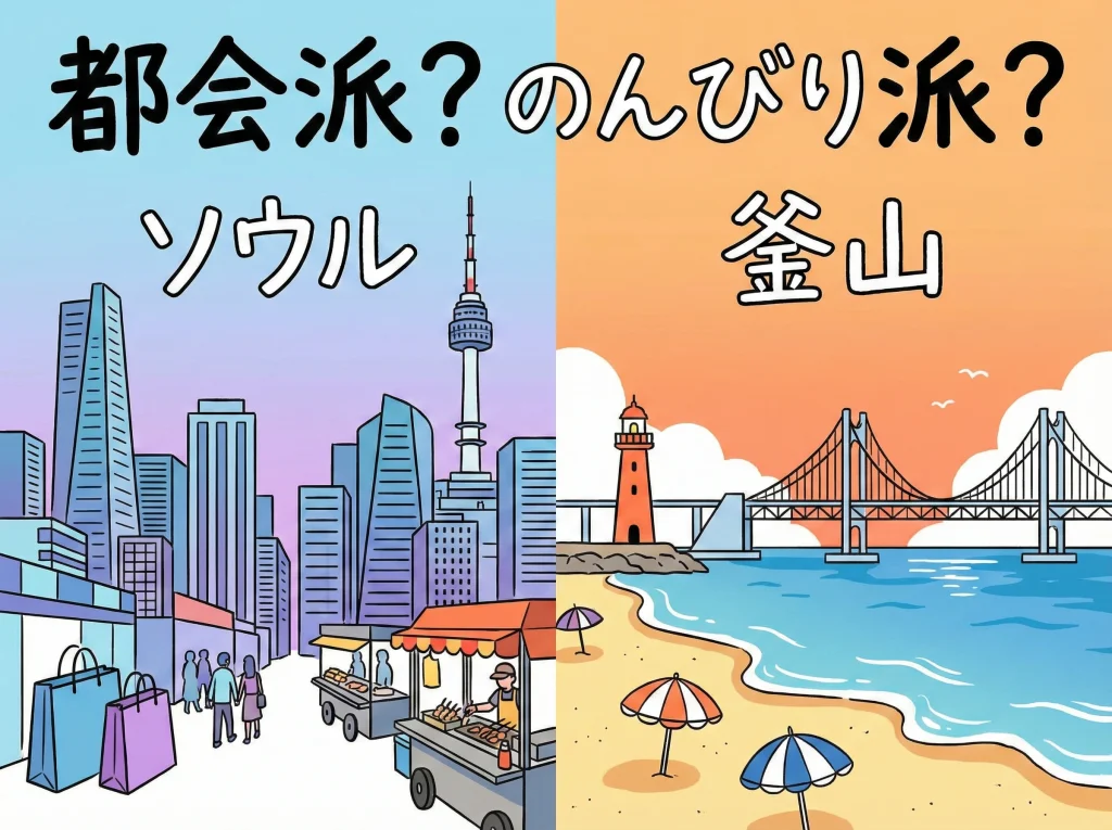 ソウルと釜山の選び方