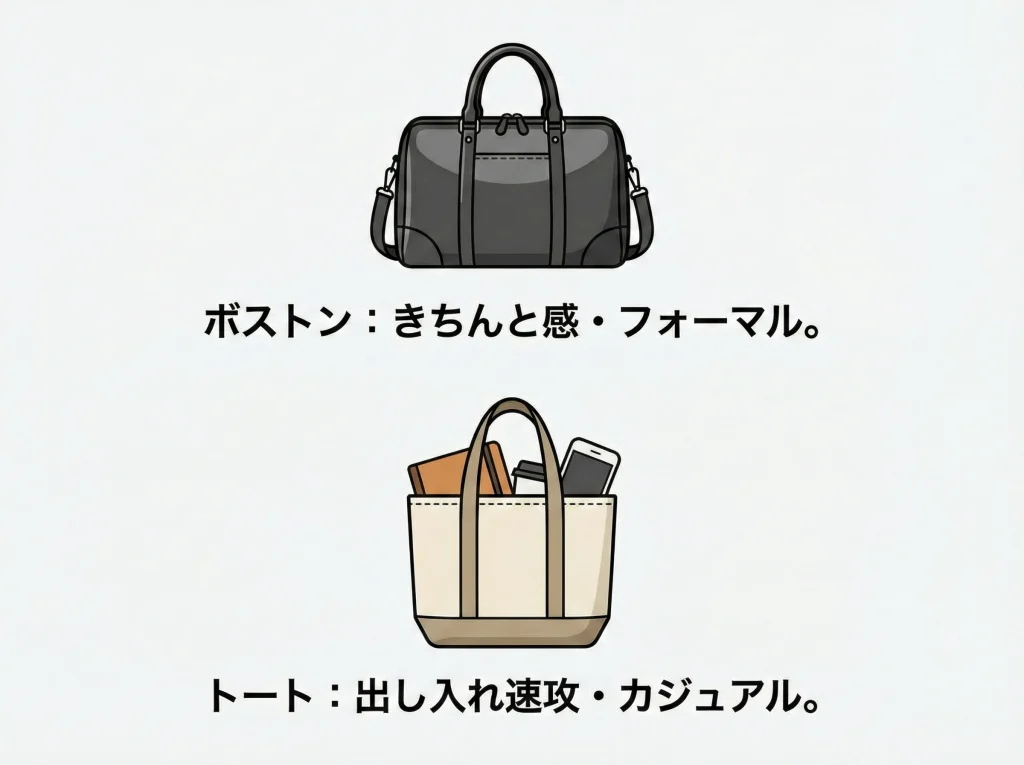 ボストンとトートどっち