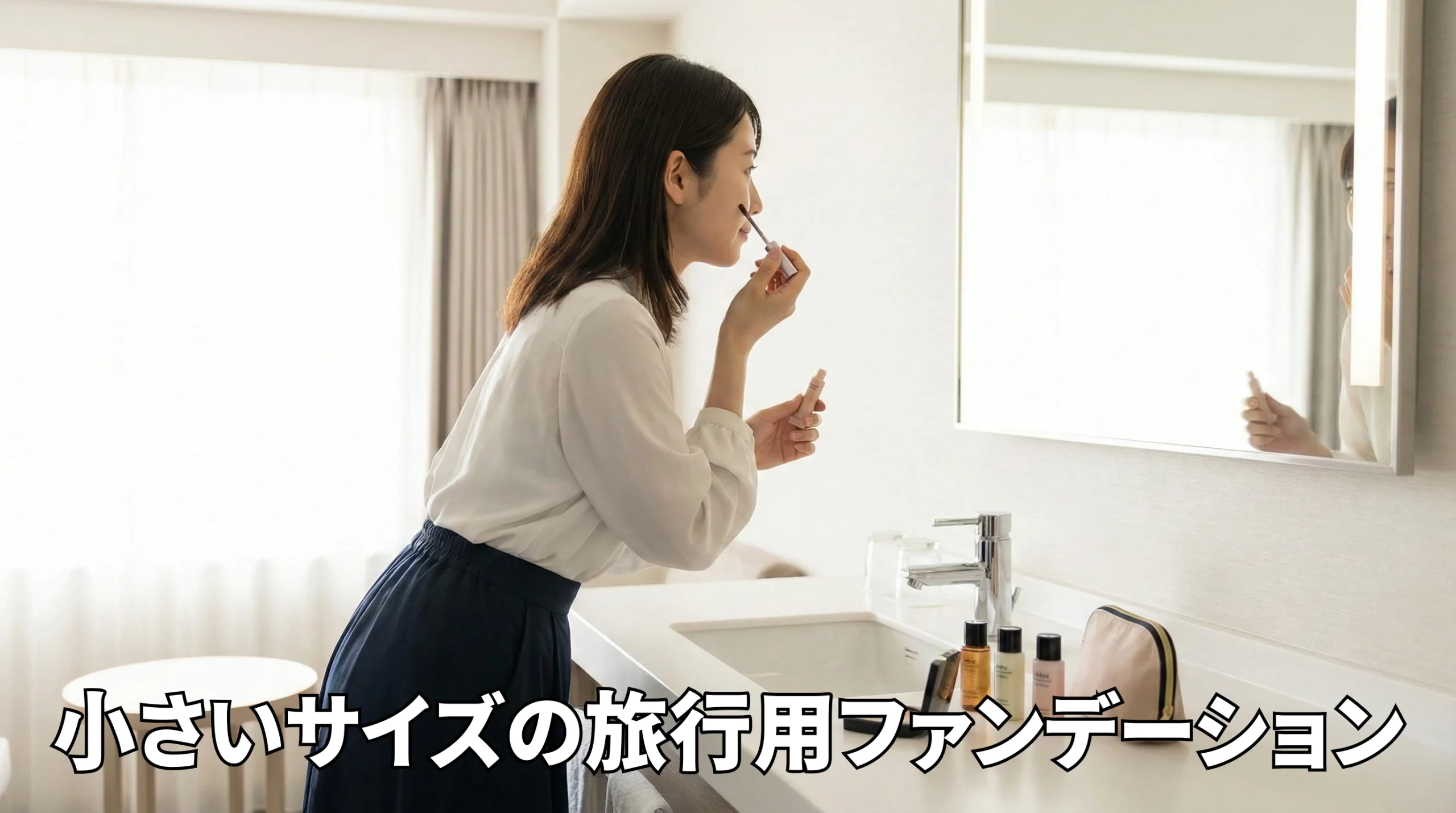 小さいサイズの旅行用ファンデーションおすすめと機内持ち込みの注意点まとめ