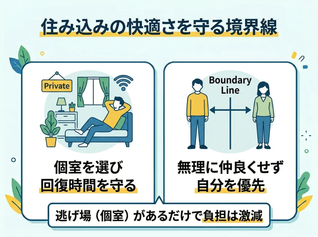 寮環境と人間関係の注意点