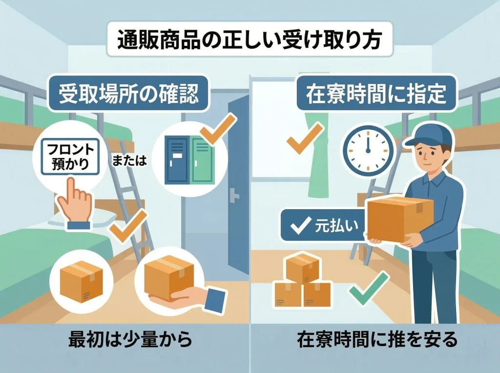 ネット通販の受け取り方