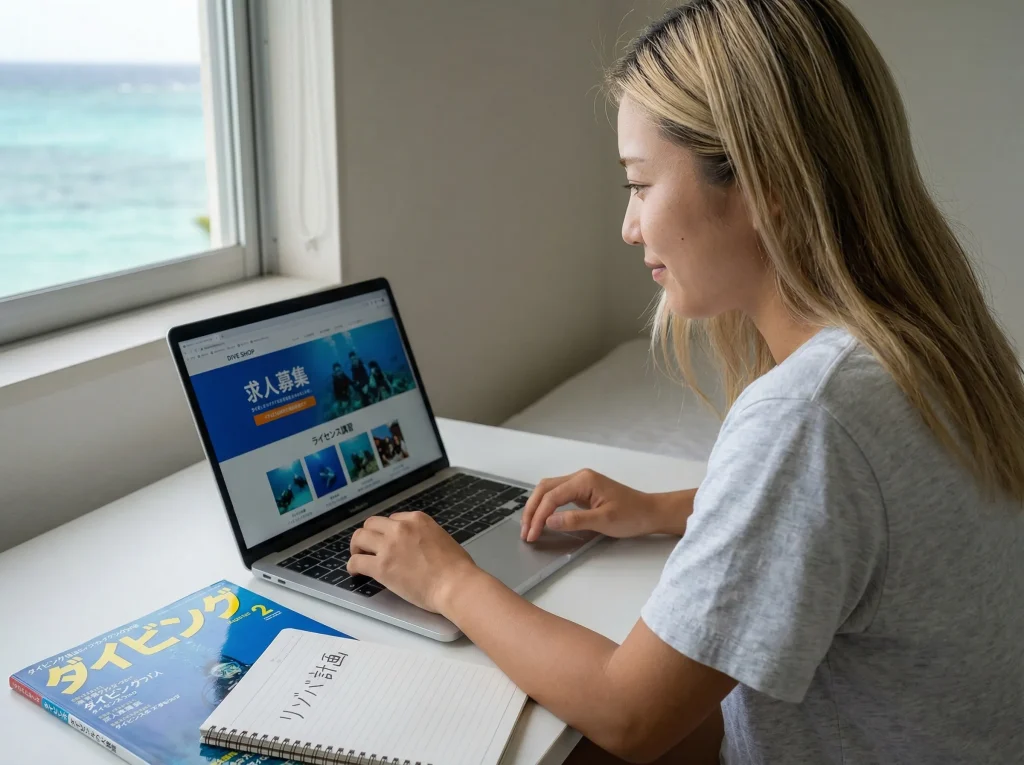リゾバでダイビングライセンスの始め方